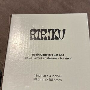 Ririku resin coasters - pack of 4